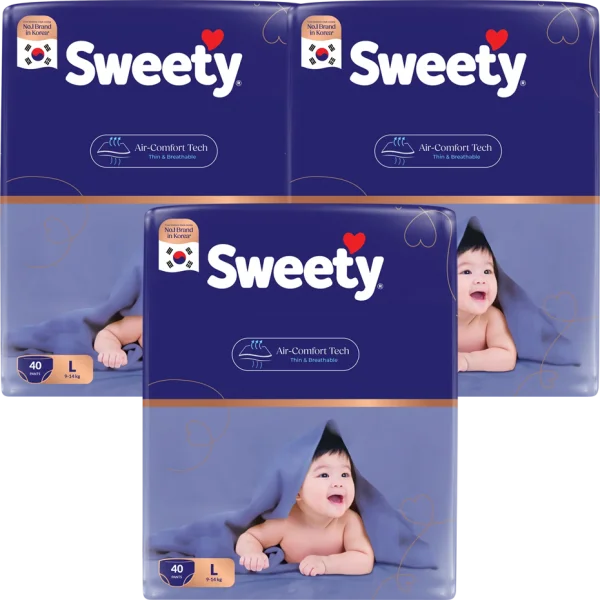 Combo 3 Tã quần Sweety cỡ L 40 miếng