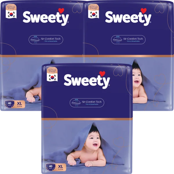 Combo 3 Tã quần Sweety cỡ XL 40 miếng
