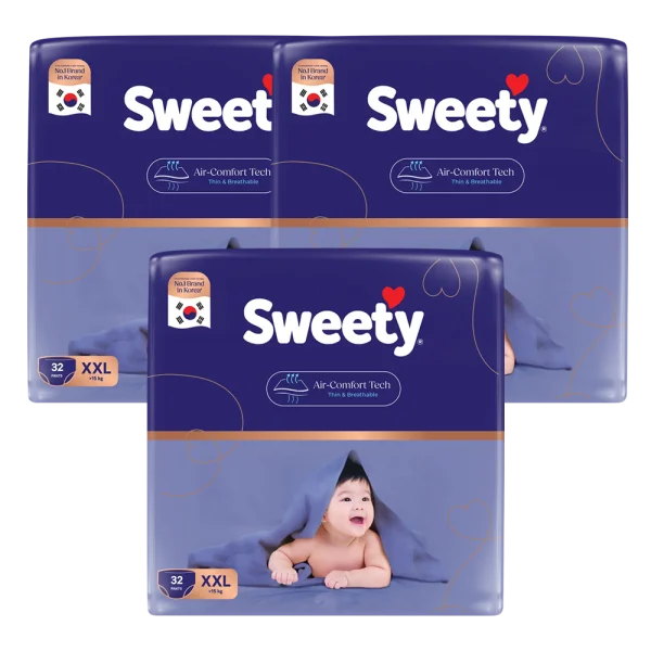 Combo 3 T&atilde; quần Sweety cỡ XXL 32 miếng