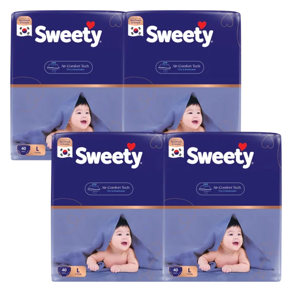 Combo 4 Tã quần Sweety cỡ L 40 miếng