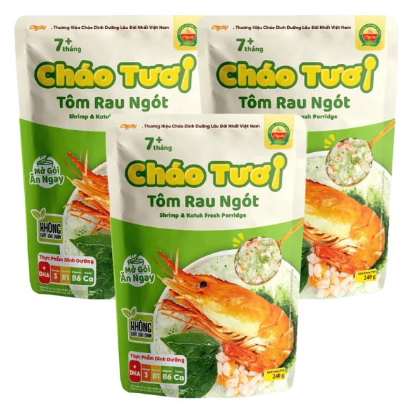 Combo 3 Ch&aacute;o tươi C&acirc;y Thị t&ocirc;m rau ng&oacute;t