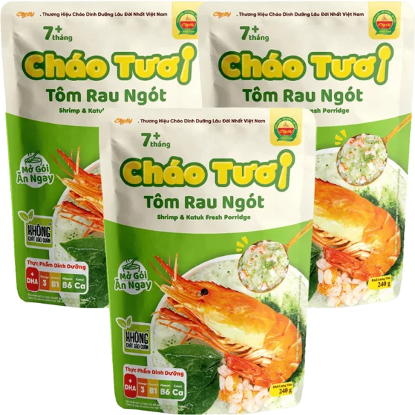 Combo 3 Cháo tươi Cây Thị tôm rau ngót