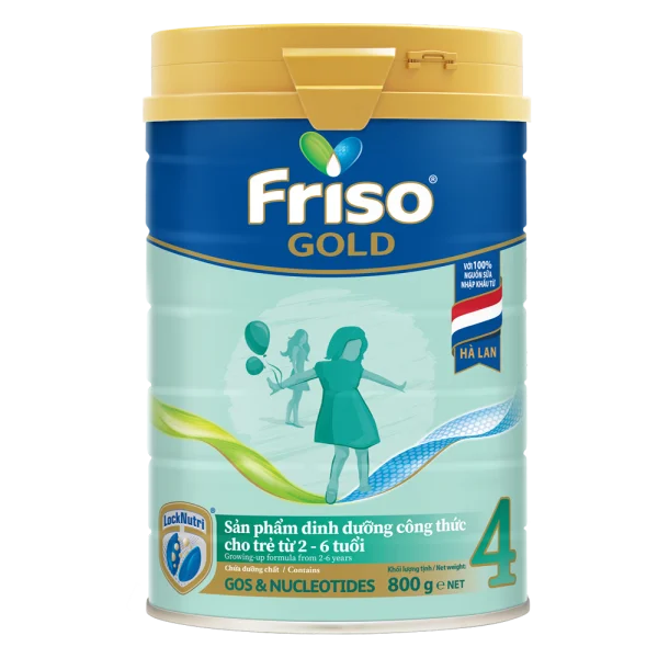 Friso Gold 4, 2 - 6 tuổi, 800g (Giao bao bì ngẫu nhiên)