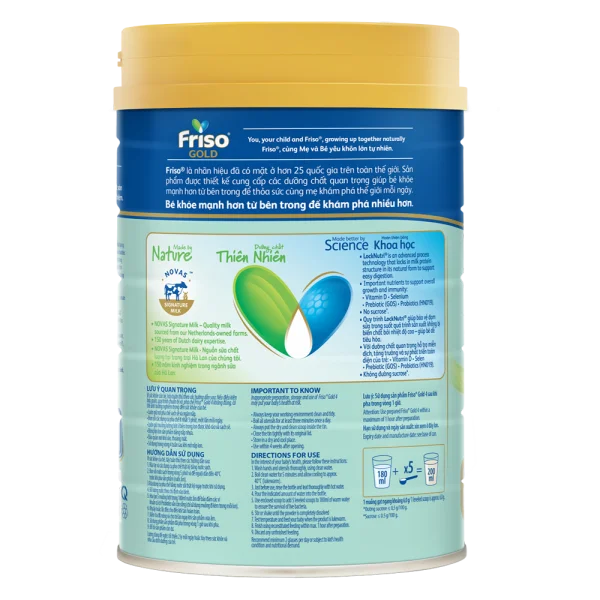 Friso Gold 4, 2 - 6 tuổi, 800g (Giao bao bì ngẫu nhiên)