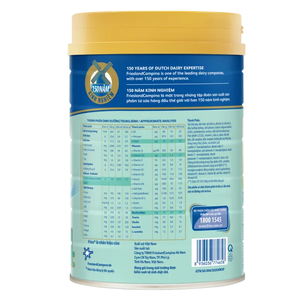 Friso Gold 4, 2 - 6 tuổi, 800g (Giao bao bì ngẫu nhiên)