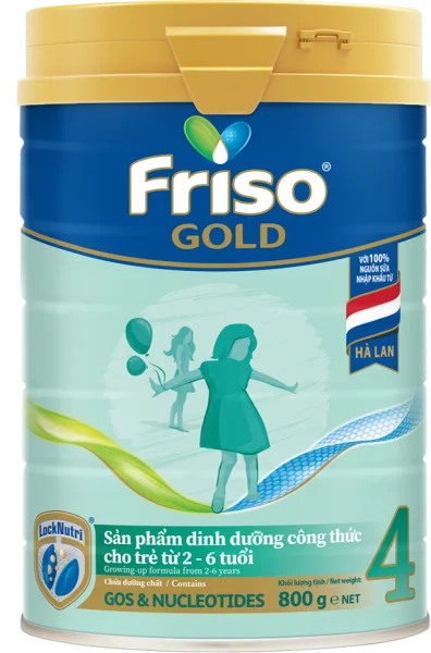 Friso Gold 4, 2 - 6 tuổi, 800g (Giao bao bì ngẫu nhiên)