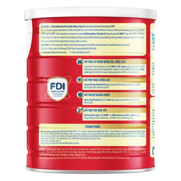 Combo 3 Sữa GrowPlus+ Đỏ 1,5kg (từ 1 tuổi)
