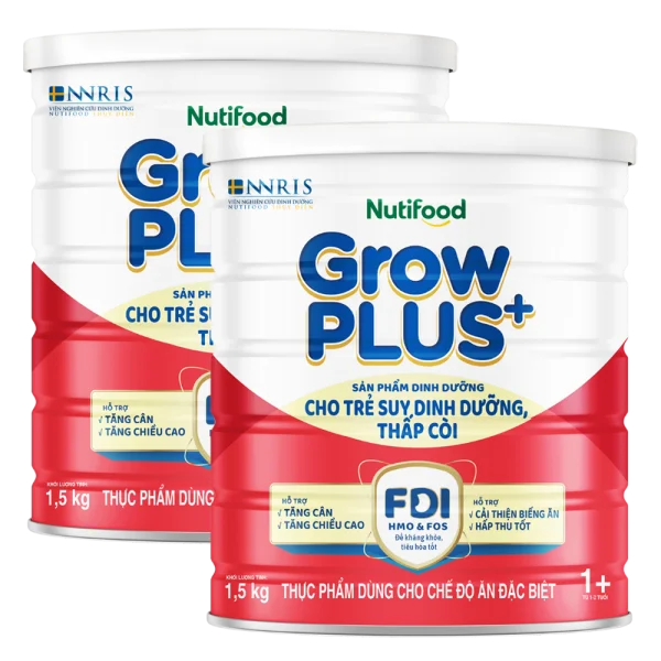 Combo 2 Sữa GrowPlus Đỏ 1,5kg (từ 1 tuổi)