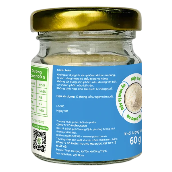 Bột nêm ăn dặm Anpaso vị rong biển 60g