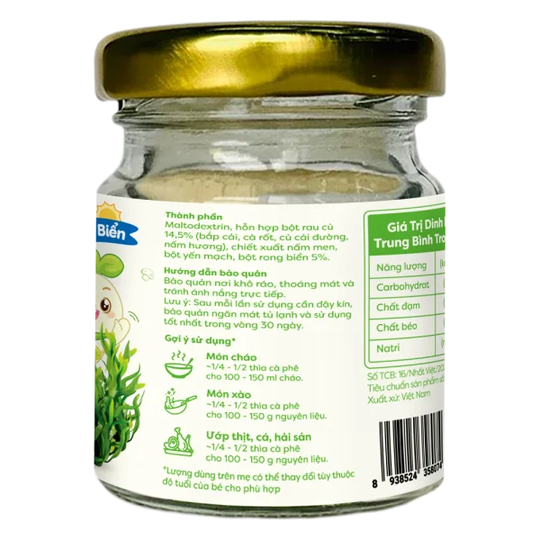 Bột nêm ăn dặm Anpaso vị rong biển 60g