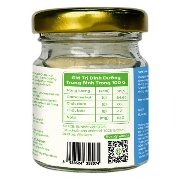 Bột nêm ăn dặm Anpaso vị rong biển 60g