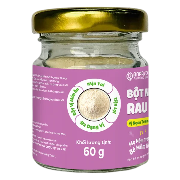 Combo 2 Bột nêm ăn dặm Anpaso vị nấm hương 60g