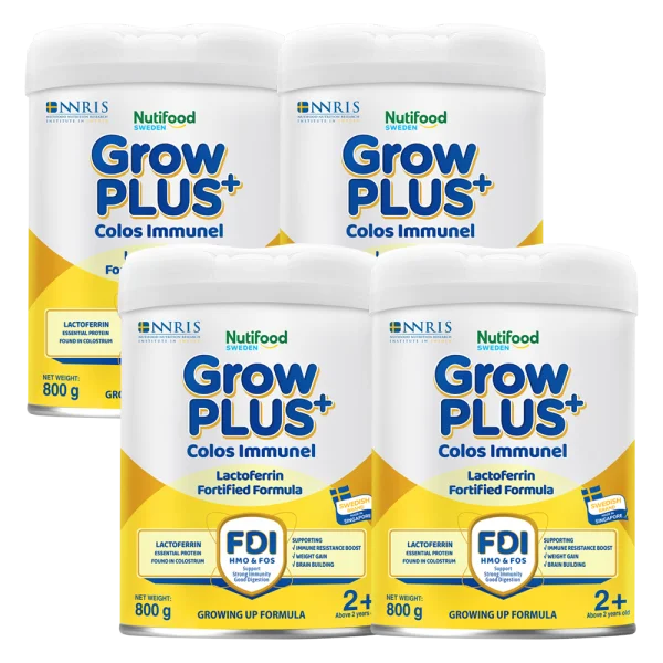 Combo 4 Sản phẩm dinh dưỡng công thức GrowPLUS+ Colos Immunel 2+, 800g ( trên 2 tuổi)
