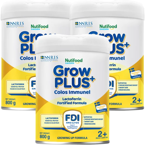 Combo 3 Sản phẩm dinh dưỡng công thức GrowPLUS+ Colos Immunel 2+, 800g ( trên 2 tuổi)