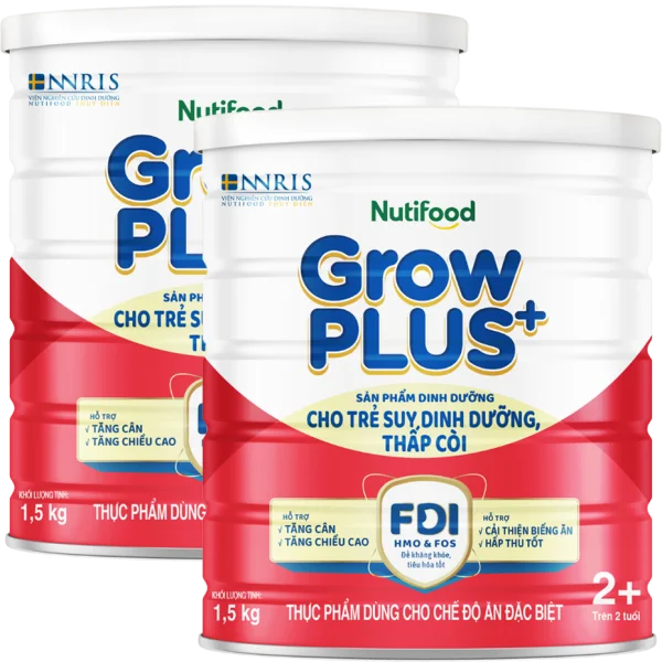 Combo 2 Sữa GrowPLUS+ Đỏ 2+ 1.5kg (Từ 2 tuổi)