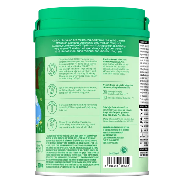 Sữa Optimum Colos 3 800g (2-6 tuổi)