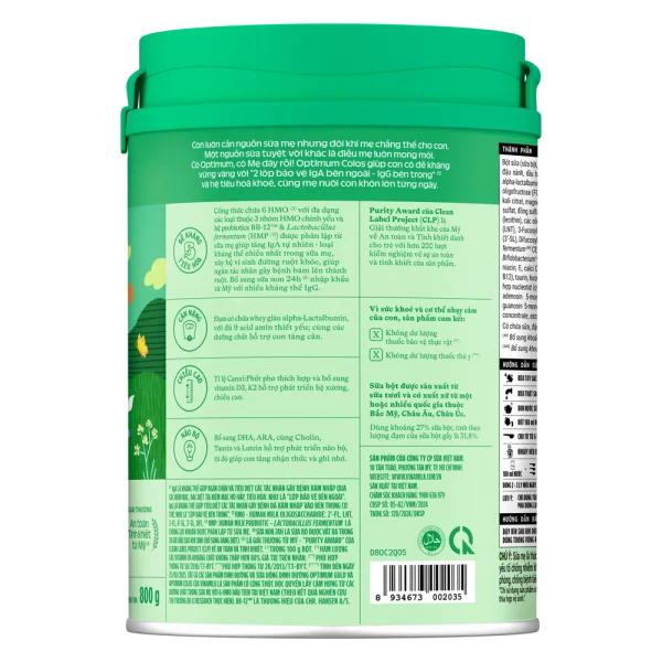 Sữa Optimum Colos 2 800g (1-2 tuổi)