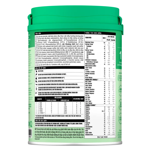 Sữa Optimum Colos 1 800g (0-12 tháng)