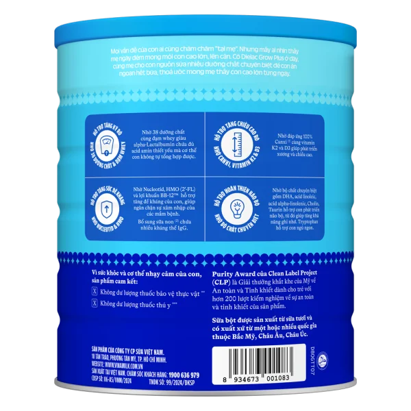 Sữa bột Dielac Grow Plus 2+ HT 1400g