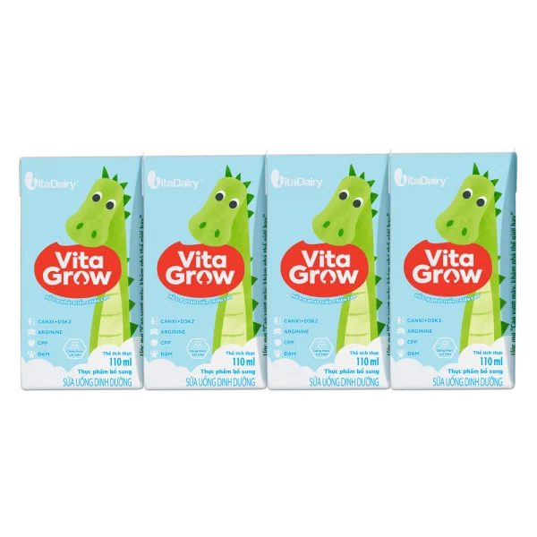Sữa uống dinh dưỡng Vitagrow 110ml (cải tiến) (lốc 4 hộp)
