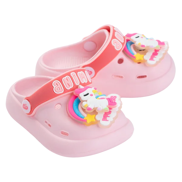 Dép sục bé gái Animo A2510_JK006 (17-23,Hồng nhạt)