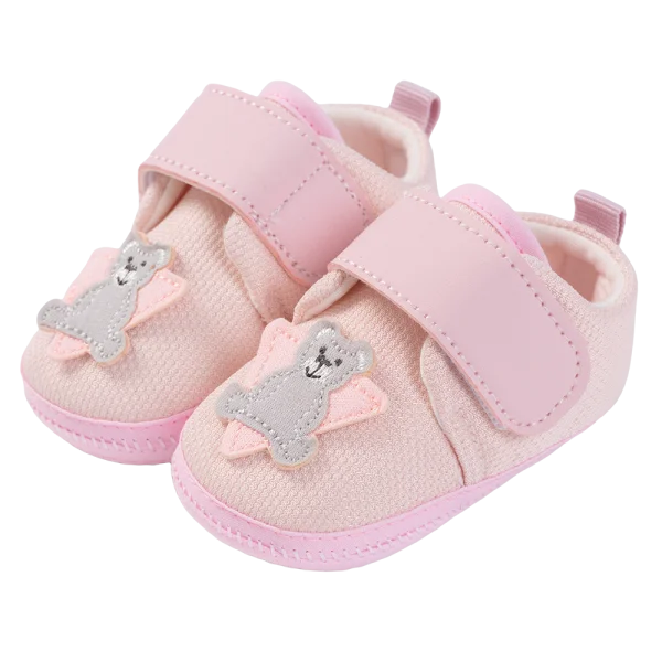 Giày vải sơ sinh BG Animo A2601_MN043 (9-11,Hồng)