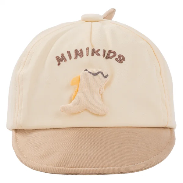 Nón em bé trai 0-12M lưỡi trai Animo A2604_MN015 (44cm,Màu be)