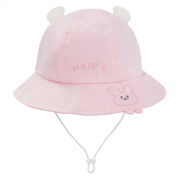 Nón vành tròn bé gái 1-3Y Animo A2604_MN001 (50cm,Hồng)