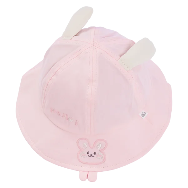 Nón vành tròn bé gái 1-3Y Animo A2604_MN001 (50cm,Hồng)