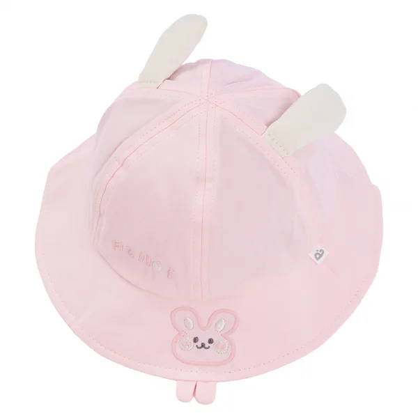 Nón vành tròn bé gái 1-3Y Animo A2604_MN001 (50cm,Hồng)