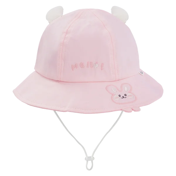 Nón vành tròn bé gái 1-3Y Animo A2604_MN001 (50cm,Hồng)