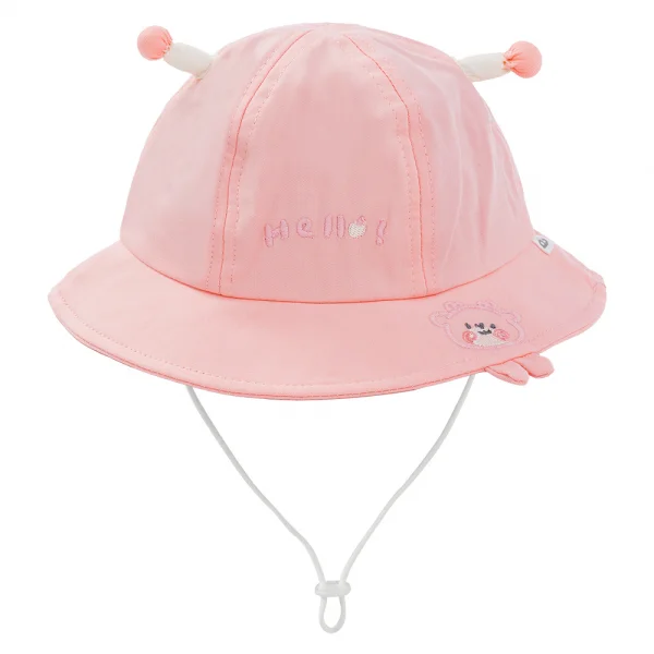 Nón vành tròn bé gái 1-3Y Animo A2604_MN002 (48cm,Hồng)