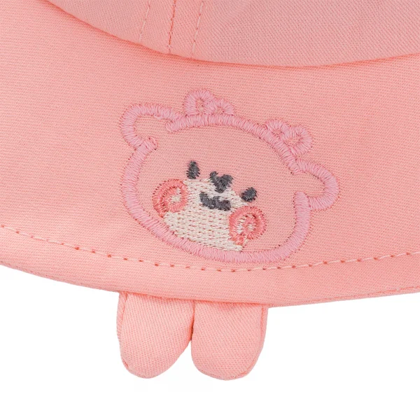 Nón vành tròn bé gái 1-3Y Animo A2604_MN002 (48cm,Hồng)