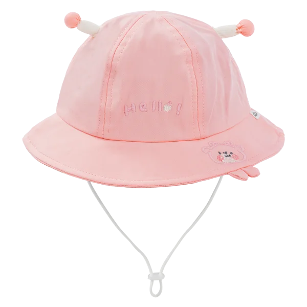 Nón vành tròn bé gái 1-3Y Animo A2604_MN002 (48cm,Hồng)