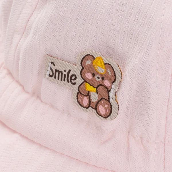 Nón vành tròn bé gái 1-3Y Animo A2604_MN003 (50cm,Hồng)