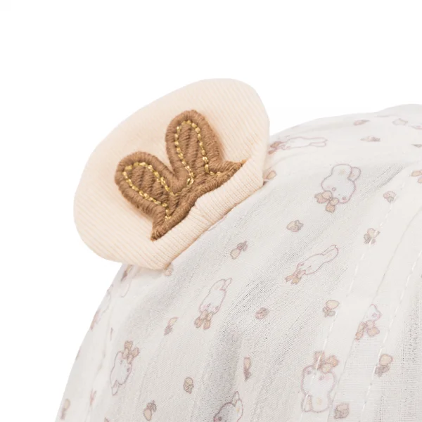 Nón vành tròn bé gái 1-3Y Animo A2604_MN004 (48cm,Trắng)