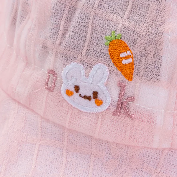 Nón em bé gái 0-12M vành tròn Animo A2601_MN013 (44cm,Hồng)