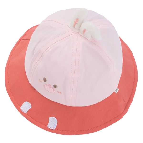 Nón em bé gái 0-12M vành tròn Animo A2601_MN014 (46cm,Hồng)