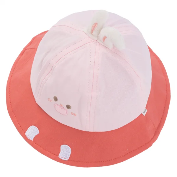 Nón em bé gái 0-12M vành tròn Animo A2601_MN014 (46cm,Hồng)