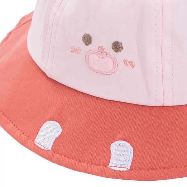 Nón em bé gái 0-12M vành tròn Animo A2601_MN014 (46cm,Hồng)