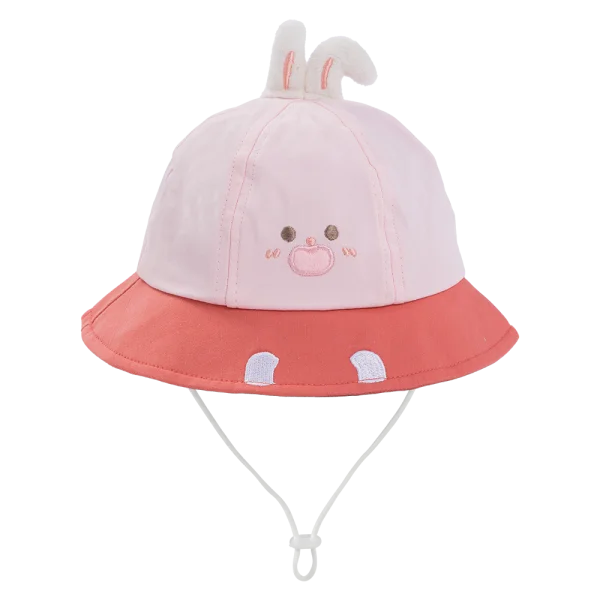 Nón em bé gái 0-12M vành tròn Animo A2601_MN014 (46cm,Hồng)