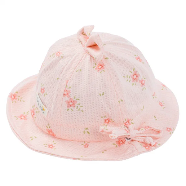 Nón em bé gái 0-12M vành tròn Animo A2604_MN017 (46cm,Hồng)