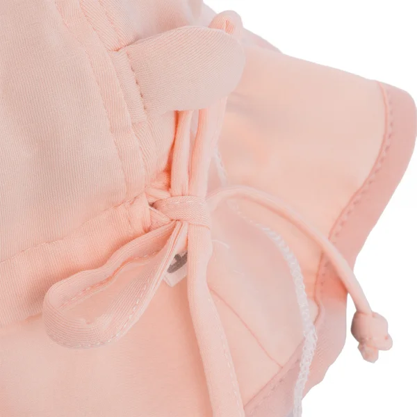 Nón vành tròn khăn voan bé gái 0-12M Animo A2601_MN005 (44cm,Hồng)