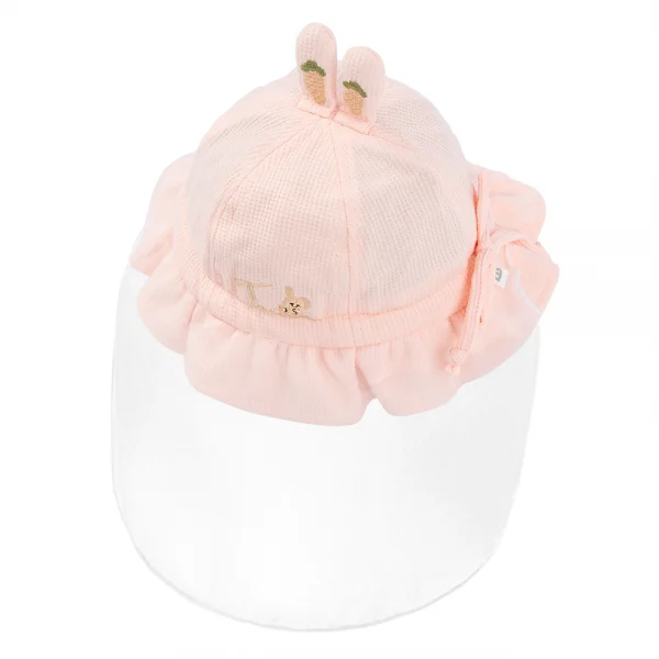 Nón vành tròn khăn voan bé gái 0-12M Animo A2601_MN006 (46cm,Hồng)