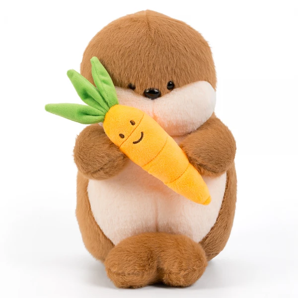 Thú bông rái cá ôm cà rốt ngộ nghĩnh Animo C509 (TN)