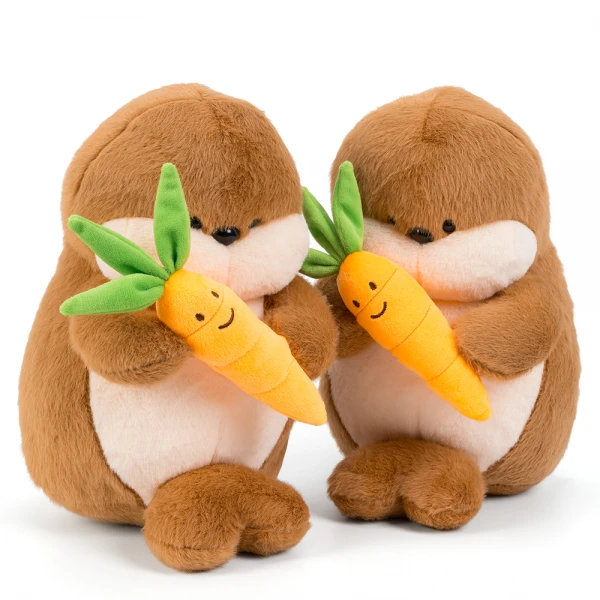 Thú bông rái cá ôm cà rốt ngộ nghĩnh Animo C509 (TN)