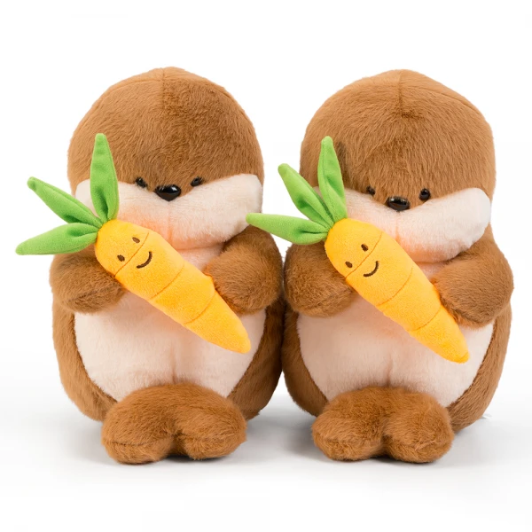 Thú bông rái cá ôm cà rốt ngộ nghĩnh Animo C509 (TN)