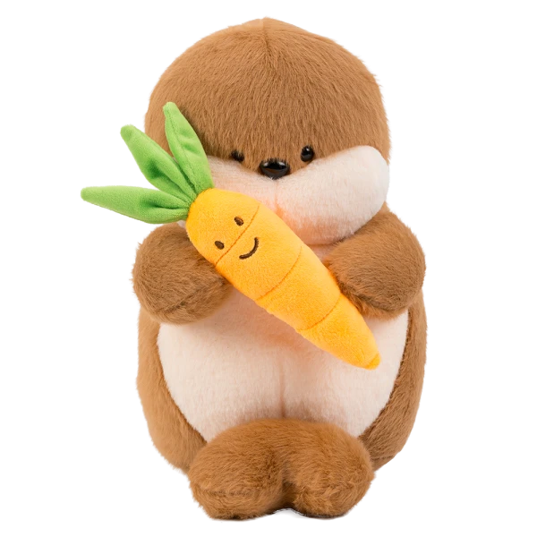 Thú bông rái cá ôm cà rốt ngộ nghĩnh Animo C509 (TN)