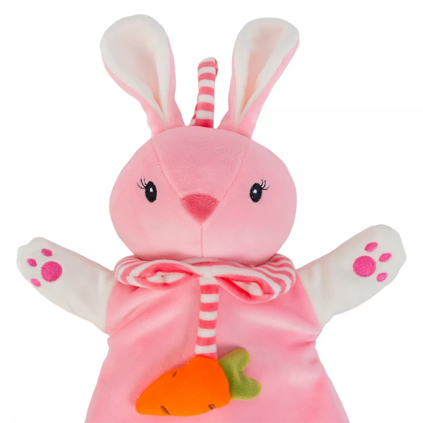 Thú xỏ tay kèm lục lạc, hình thỏ đeo cà rốt đáng yêu Animo C509 (TN)