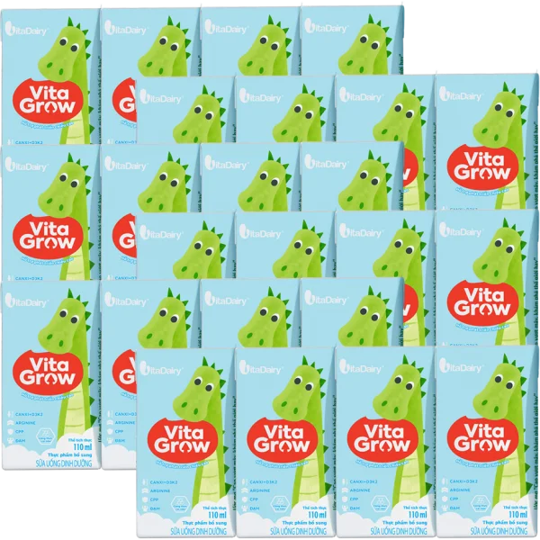 Combo 6 Sữa uống dinh dưỡng Vitagrow 110ml (cải tiến) (lốc 4 hộp)